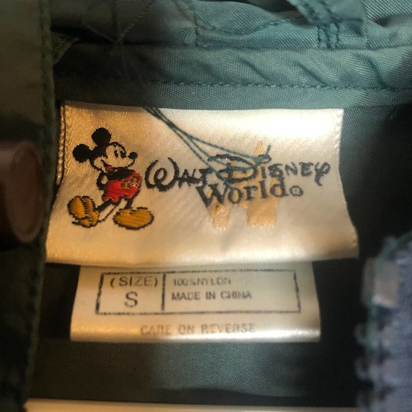 vintage walt disney world nylon zip up size small - Picture 4 of 4